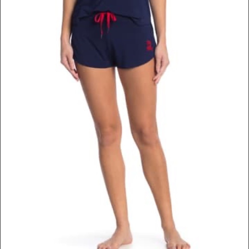 Psycho Bunny Stretch Modal Shorts Women Med Blue